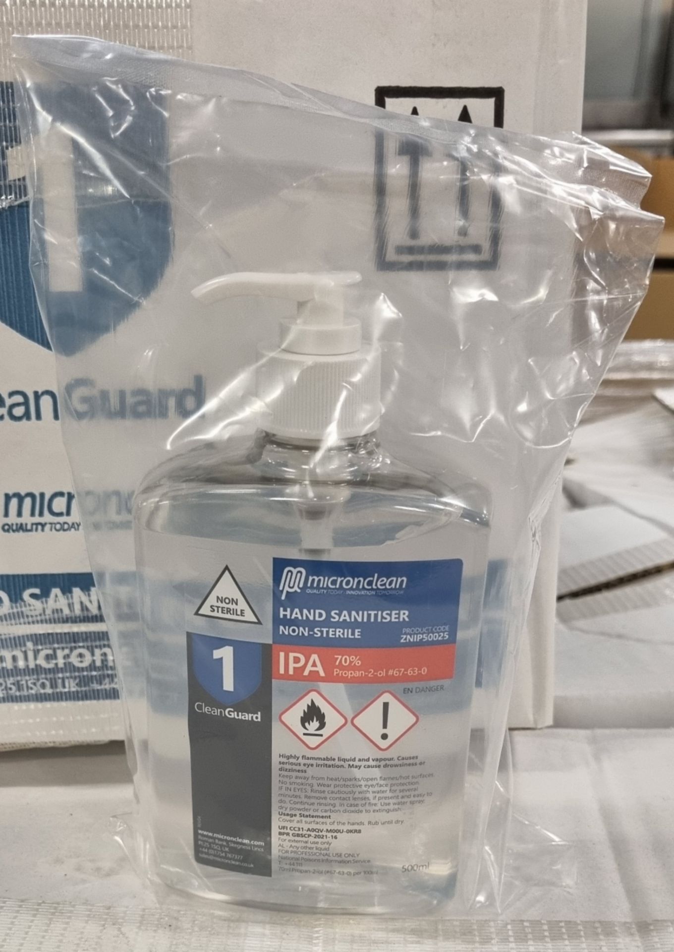 36x boxes of Micronclean IPA hand sanitiser - non-sterile - 25x 500ml bottles per box - Bild 4 aus 4