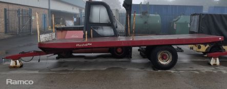 Marshall BC18N 2019 single axle flatbed trailer - 5000kg carrying capacity - serial number 107532