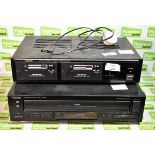 Teac PD-D2610 compact disc player, Eagle PA5200C twin deck cassette player