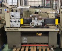 Harrison M300 bench lathe - W 1700 x D 1900 x H 1250mm - tailstock, tool post holder (incomplete)