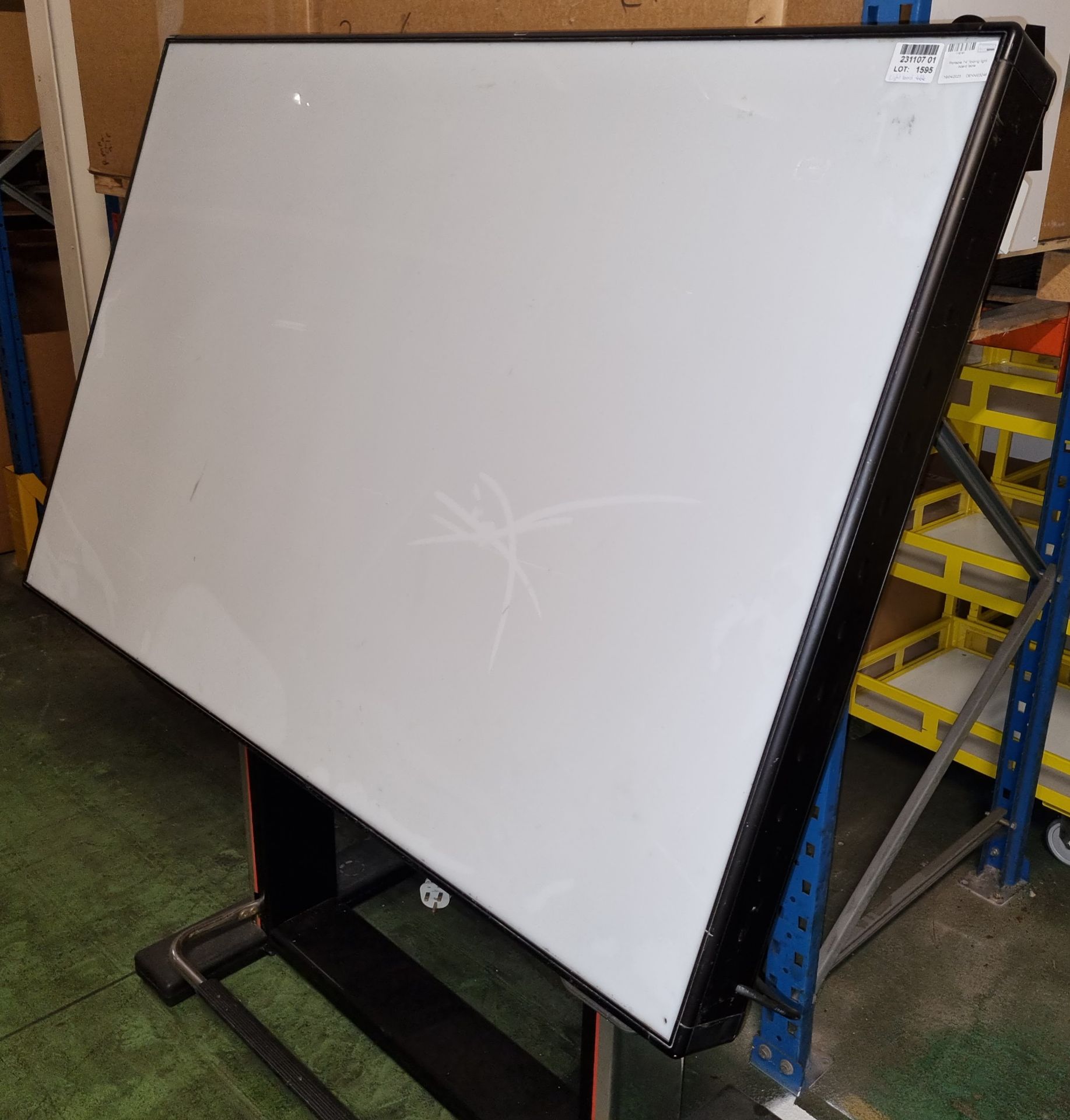 Portable 74 inch folding light board table - 1610mm long - COLLECTION ONLY DUE TO SIZE - Image 2 of 5