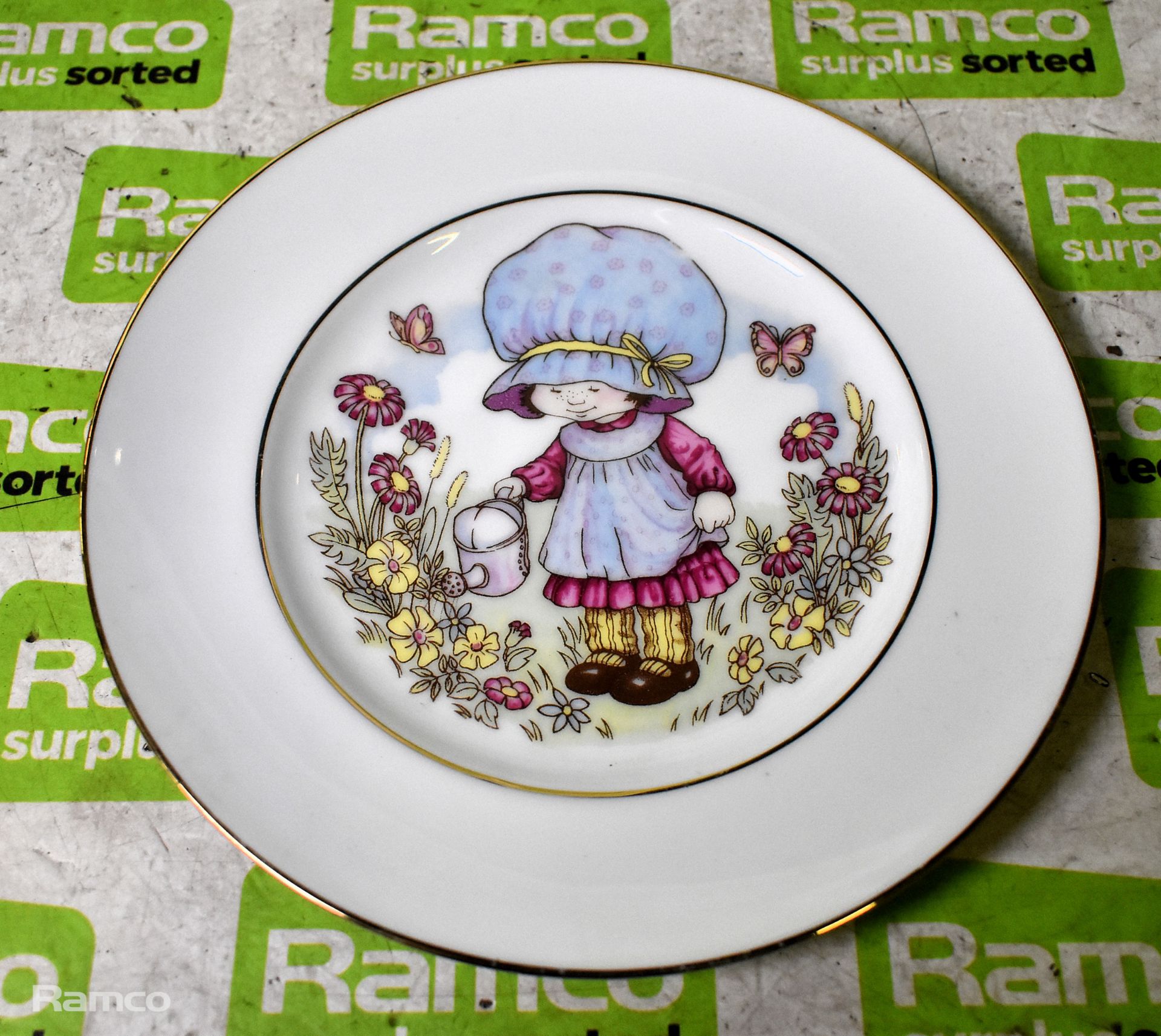6x Royal Burlington - Girl with the mop cap - bone china plates - Image 7 of 8