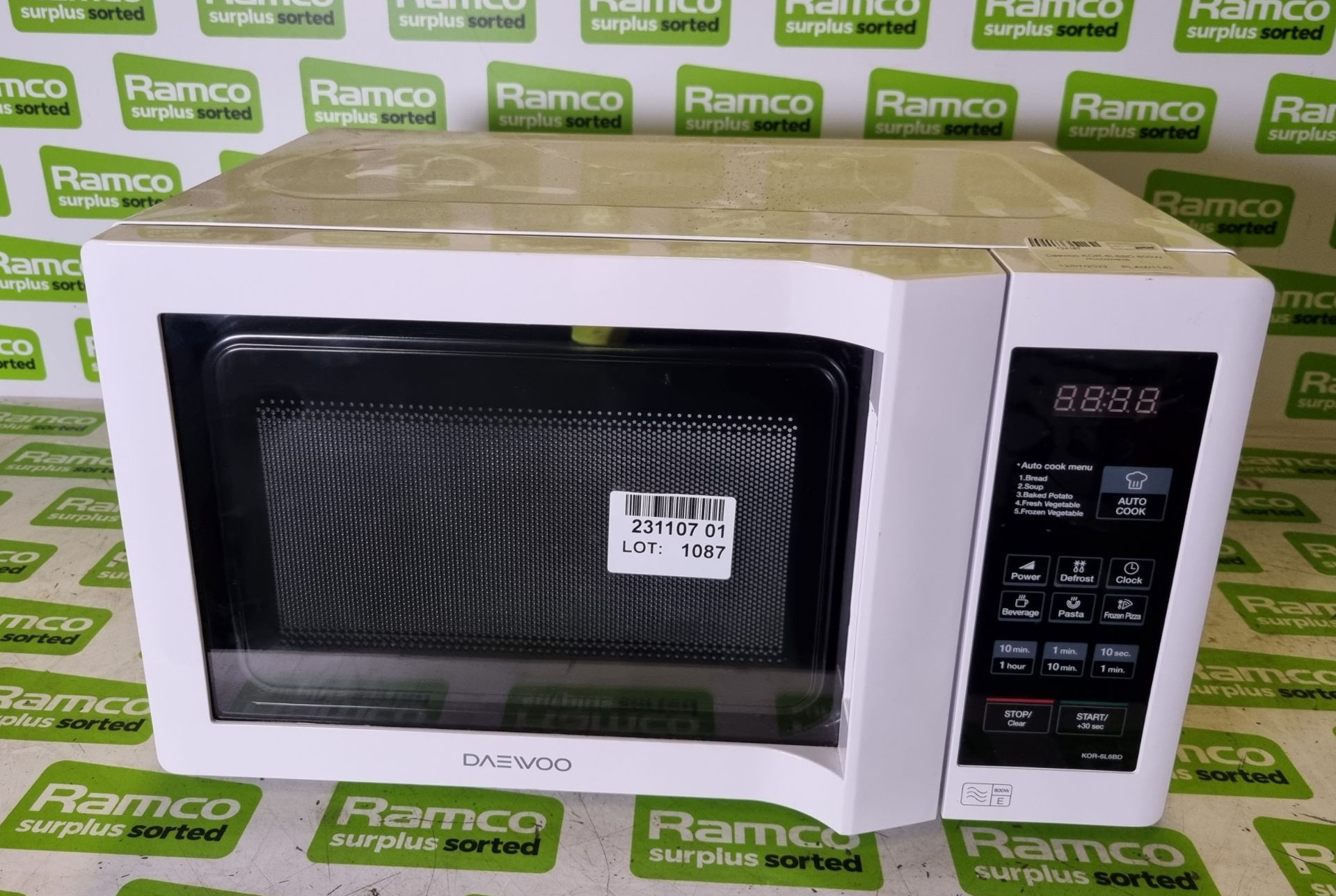 Daewoo KOR6L6BD 800W microwave