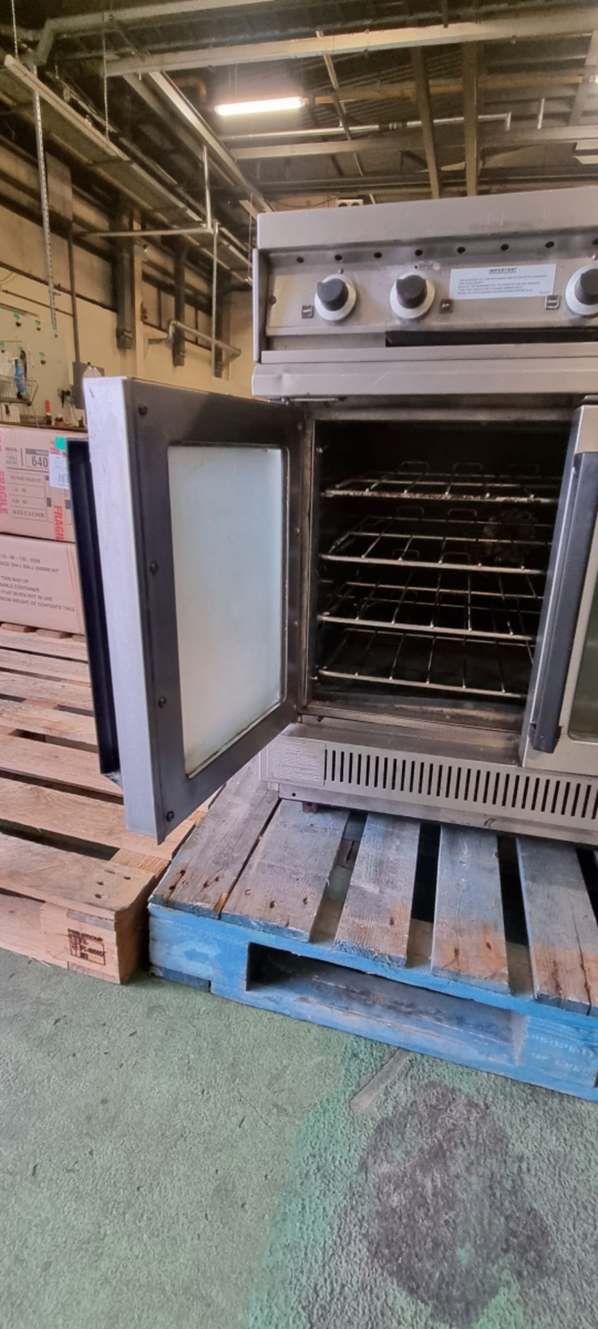 6 ring commercial gas oven - W 900 x D 770 x H 900mm - Bild 4 aus 7