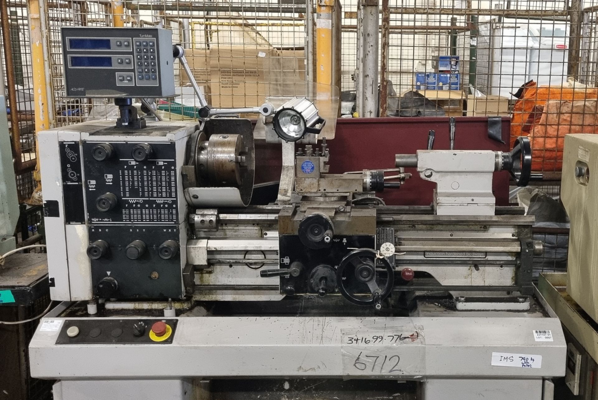 Harrison M300 bench lathe with Acu-Rite TurnMate DRO console - W 1700 x D 1900 x H 1250mm - Image 2 of 8