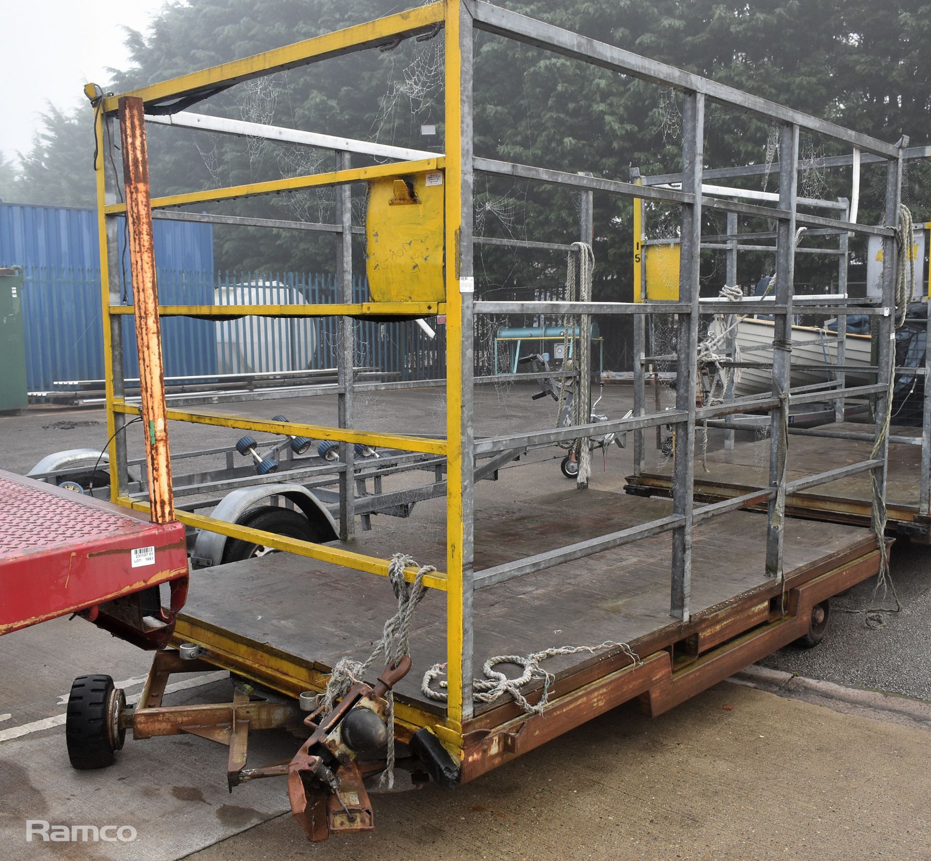 Handling Aids Ltd 1 tonne capacity scenery trailer sides - W 3400 x D 1840 x H 2380mm - Bild 3 aus 12