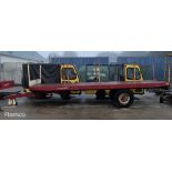 Marshall BC18N 2019 single axle flatbed trailer - 5000kg carrying capacity - serial number 107531