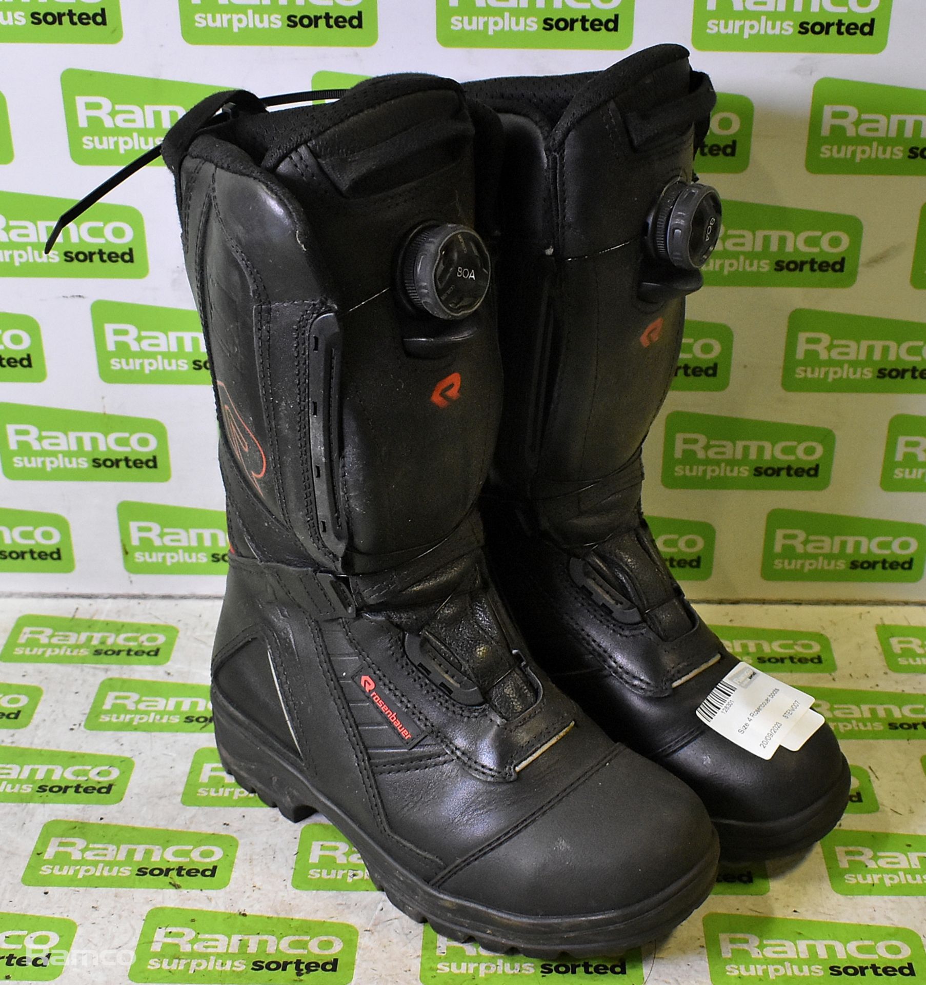 Pair of Rosenbauer boots - size 4