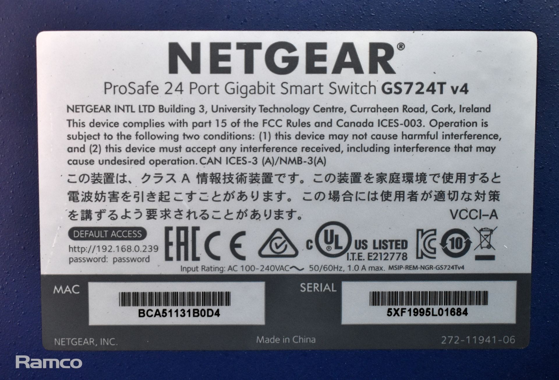 2x Netgear GS724T-400EUS 24 port GE smart gigabit network switches - Bild 4 aus 5