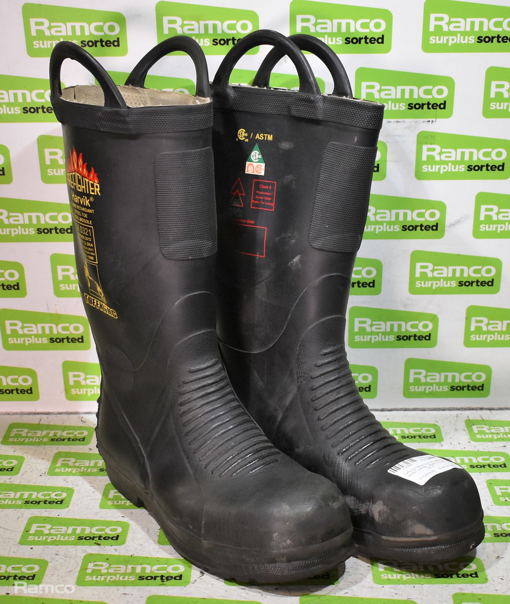 Tuffking Harvik pull-on safety boots / wellies - Size: EU 42, UK 8