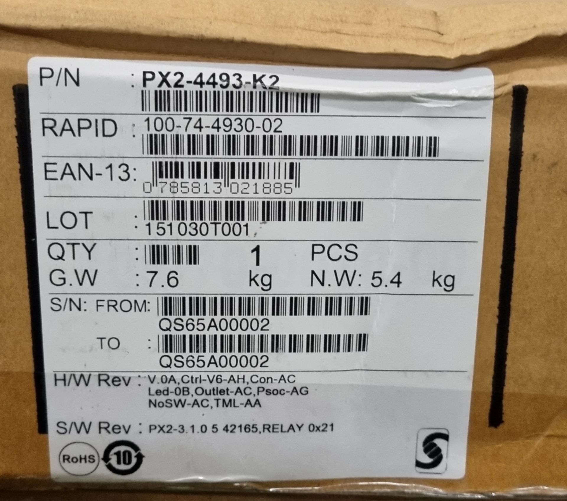 Raritan PX2-4493-K3 Power distribution unit rack - L 167 x W 290 x H 120mm - Bild 6 aus 6