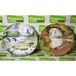 2x Royal Doulton Waterside limited edition fine china decorative plates - Canadian Geese - The Heron