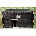 Telecast Fibre Systems Viper II 3U rack enclosure with 2x PS5000 PSU, PS5010 battery backup unit,