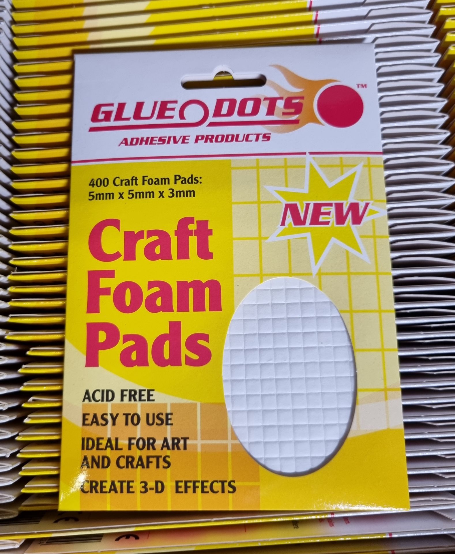 Assorted adhesives - mini glue dots, adhesive sealant and craft foam pads - Image 3 of 9