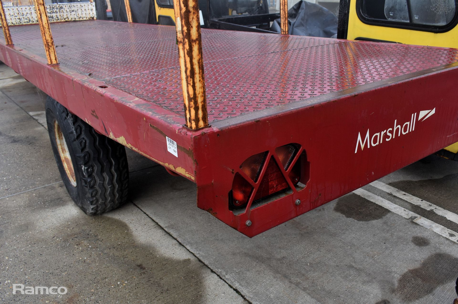 Marshall BC18N 2019 single axle flatbed trailer - 5000kg carrying capacity - serial number 107531 - Image 3 of 12