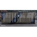 20ft container with archive racking - W 609 x D 255 x H 214cm