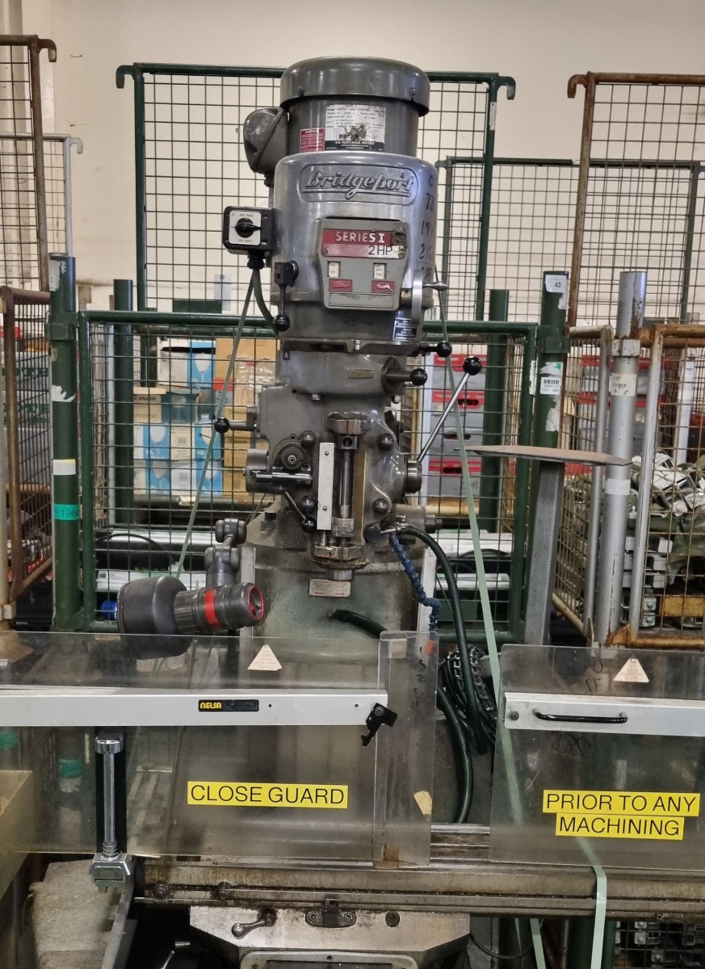 Bridgeport Series 1 HP2 milling machine - 3 phase - W 1470 x D 1700 x H 2250mm - MISSING DRO UNIT - Image 3 of 10