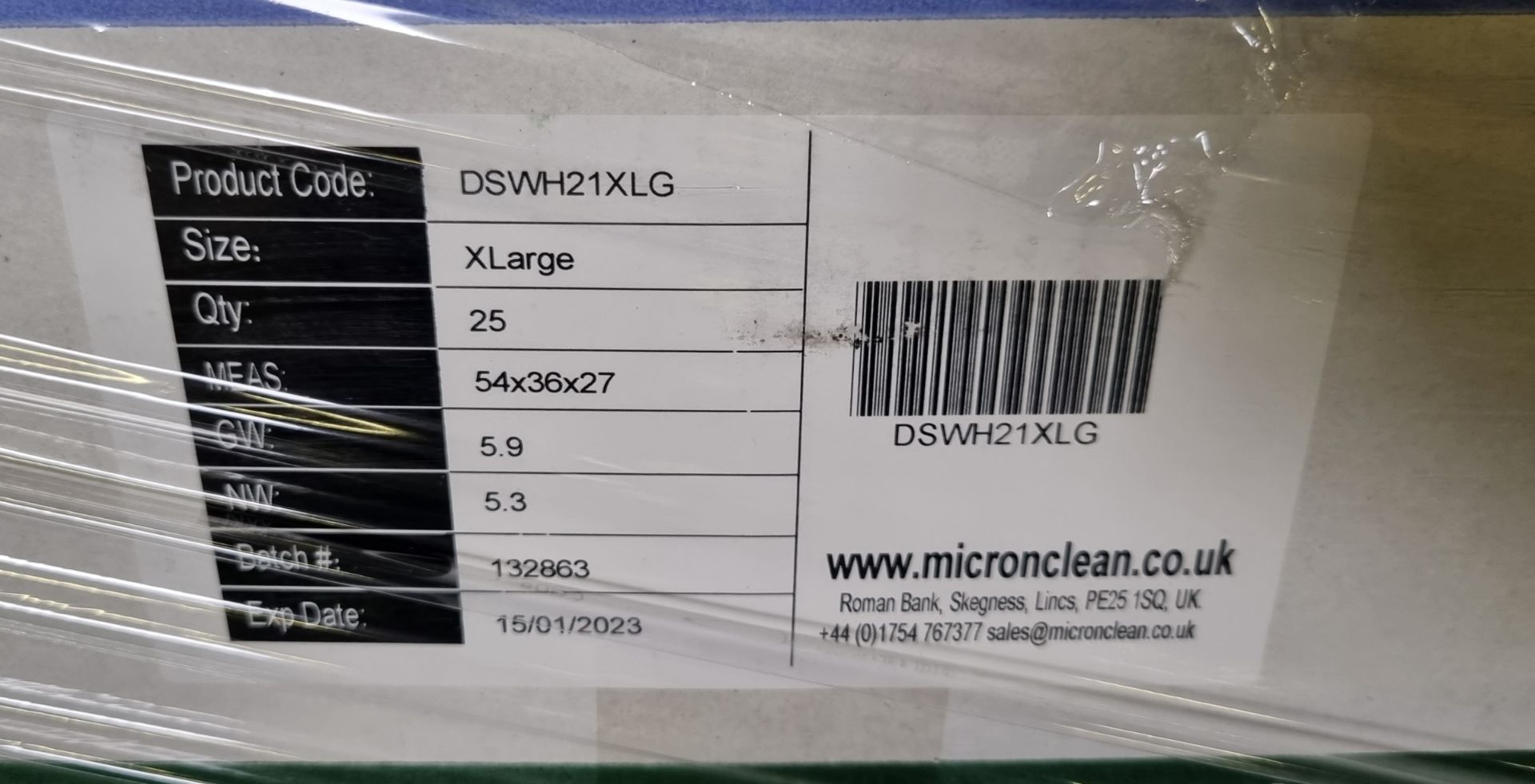 20x boxes of MicroClean SureGuard 3 - size X Large coverall with integral feet - 25 units per box - Image 2 of 4