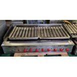 Hobart Bonnet BCB1500 gas charbroiler - 2 catch trays - 10 burners - W 1535 x D 790 x H 528mm