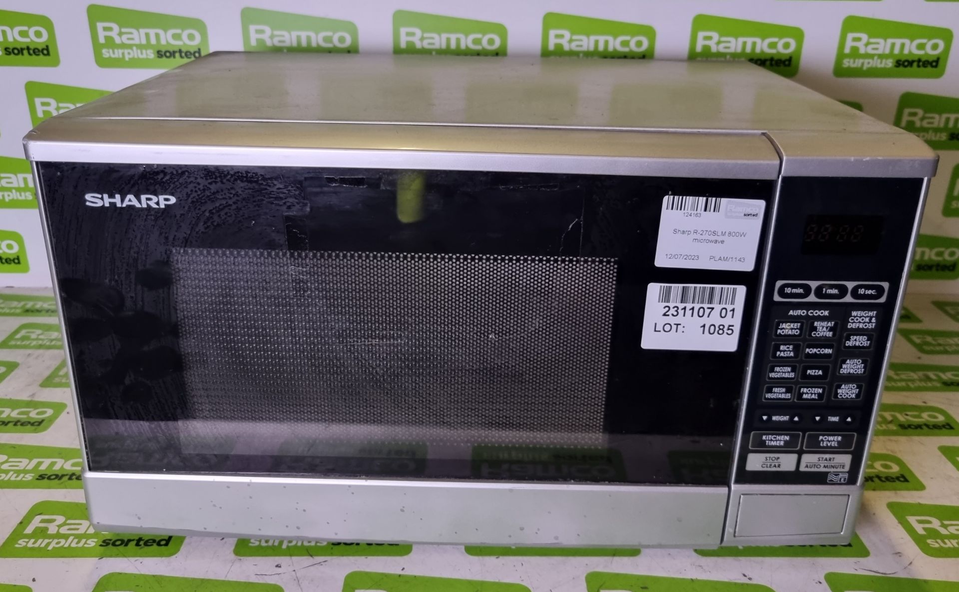 Sharp R270SLM 800W microwave