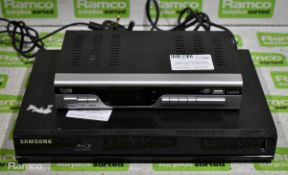 Digital TV tuner and USB media player - NO REMOTE, Samsung BD-J4500R blu ray player - NO REMOTE
