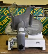 Metcalfe aluminium meat slicer - 250mm cutting blade