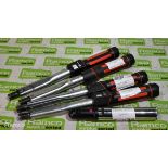4x Norbar torque wrenches - 20-100nm, 10x zoom magnifier