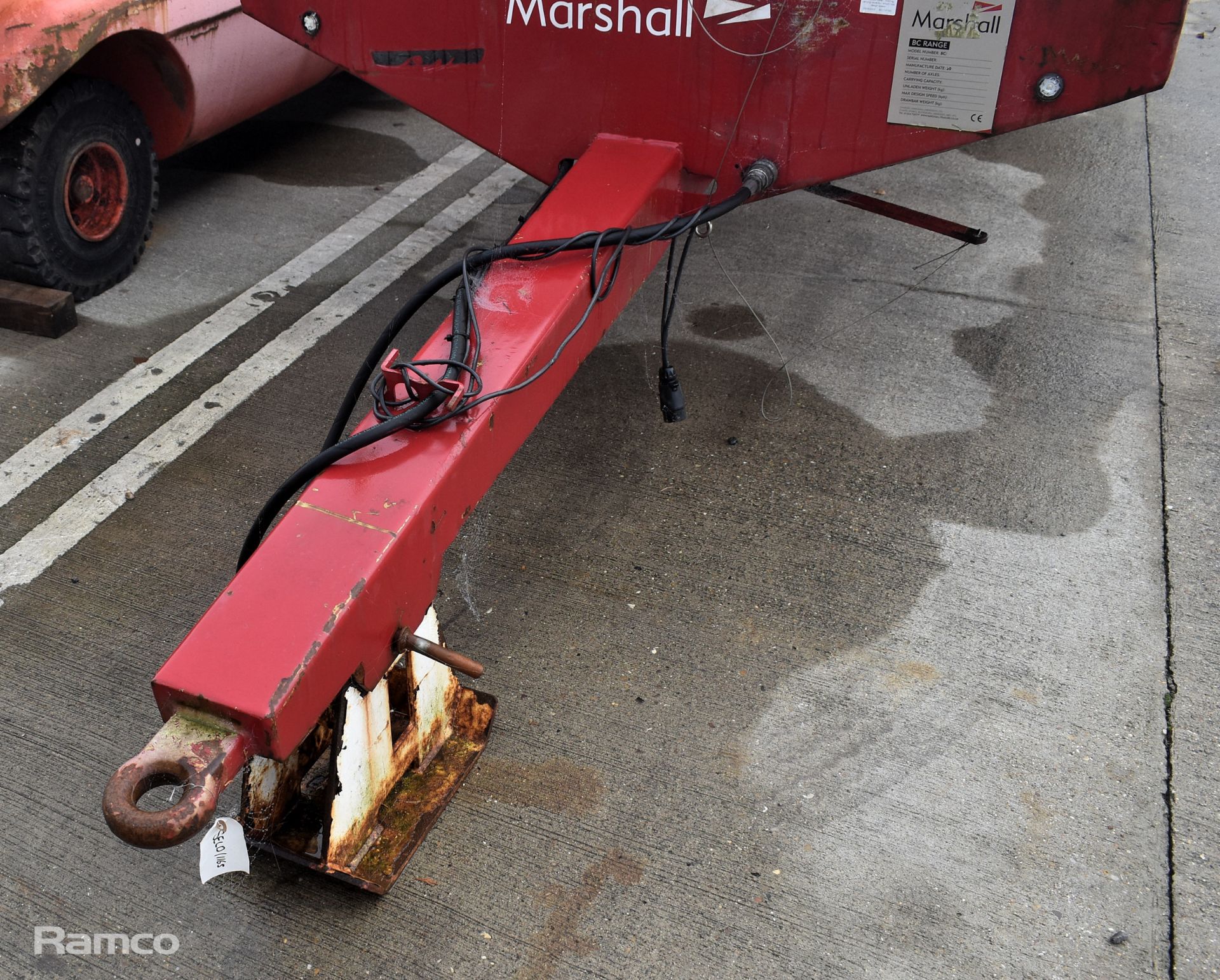 Marshall BC18N 2019 single axle flatbed trailer - 5000kg carrying capacity - serial number 107532 - Bild 7 aus 11