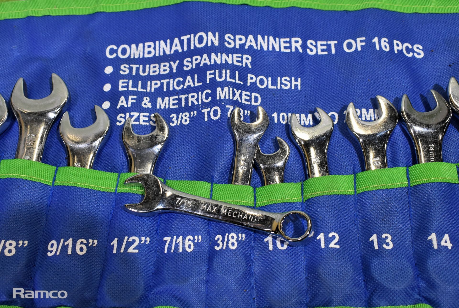 3x 16 piece stubby combination spanner sets - Bild 2 aus 3