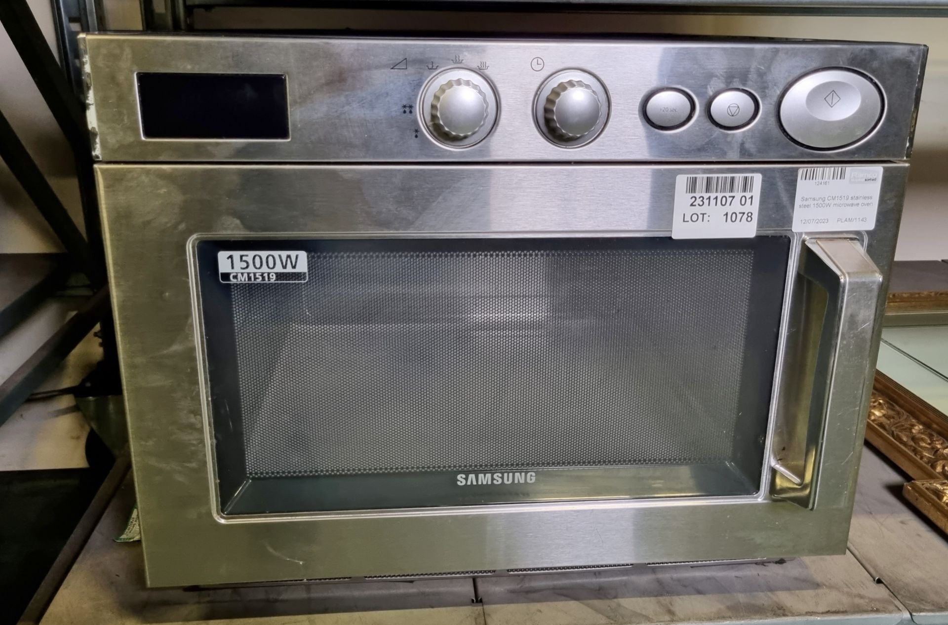 Samsung CM1519 stainless steel 1500W microwave oven