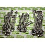 Ring spanners - various sizes from 12mm - 32mm