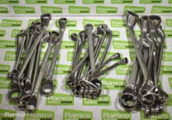 Ring spanners - various sizes from 12mm - 32mm