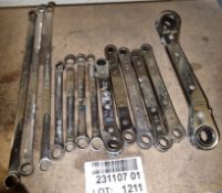 Snap-On & Blue Point spanners - see description for details