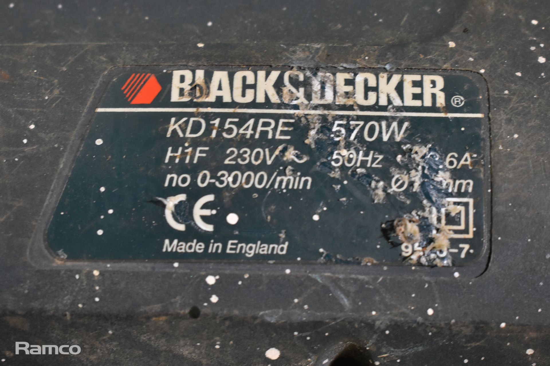 Elu MH265 circular saw, Stayer drill 110V, Black & Decker drill, Makita angle grinder - Bild 21 aus 22