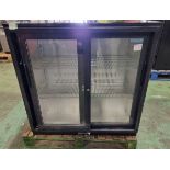 Polar GL003-05 Undercounter double sliding glass door bottle cooler - 230V 50Hz - L 900 x W 540mm