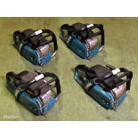 4x Makita DCS5030 50cc petrol chainsaws - BODIES ONLY - AS SPARES OR REPAIRS