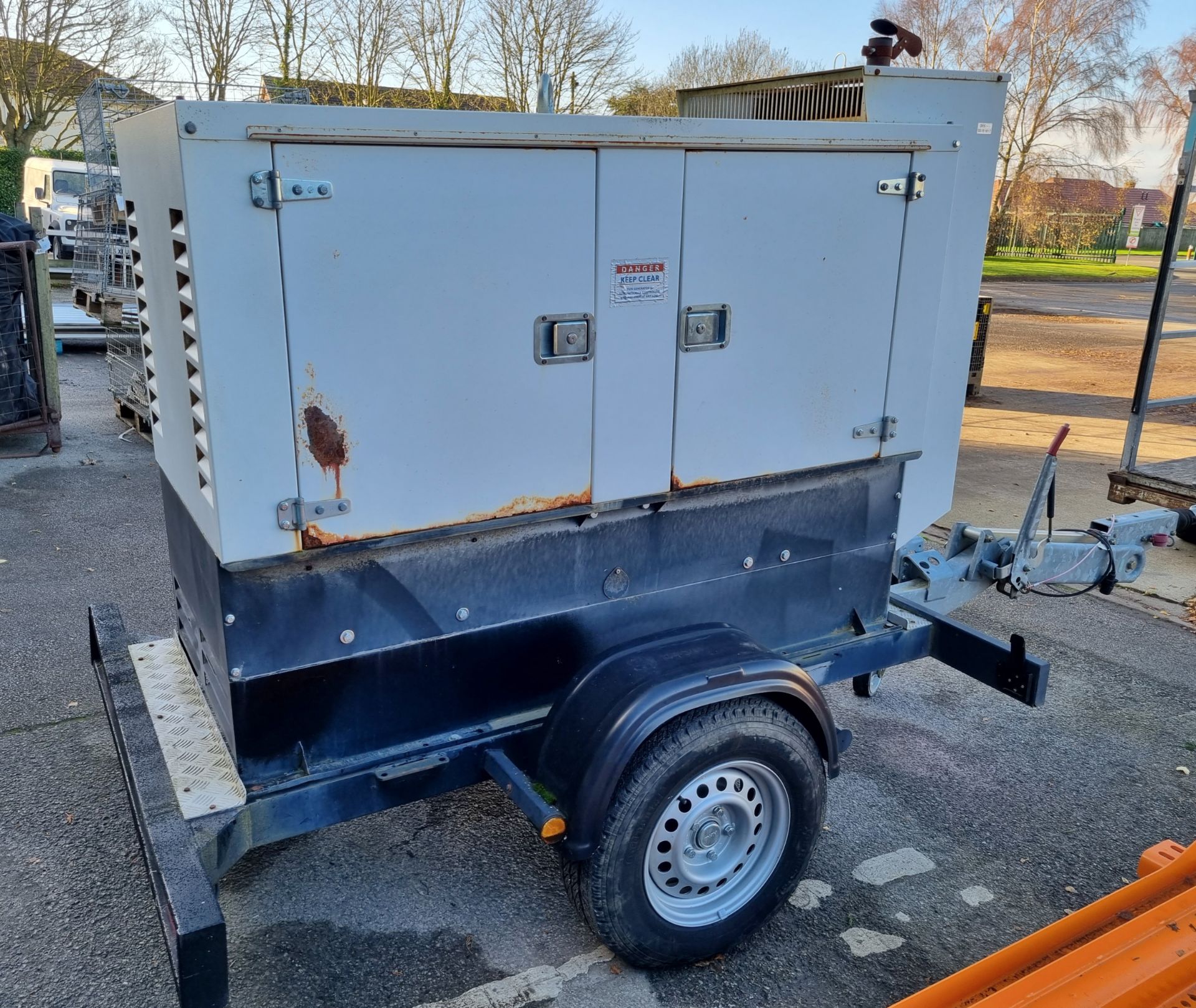 Scorpion DP50 Perkins trailer generator - 50kVA - 40kW - 400V - 50Hz - total hours 2074 - Bild 17 aus 24