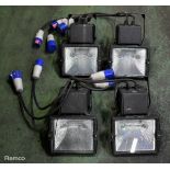 4x Fitzgerald SRF150 150W floodlights