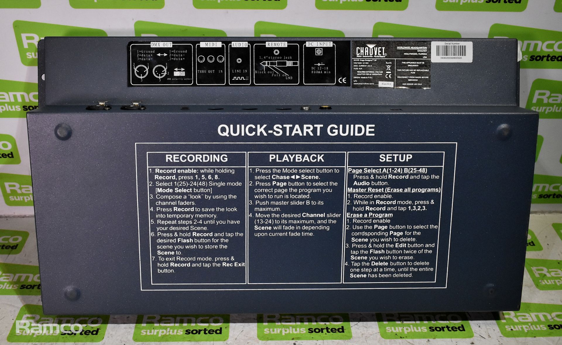 Chauvet stage designer 50 in carry case - L 780 x W 420 x H 180mm - Image 5 of 9