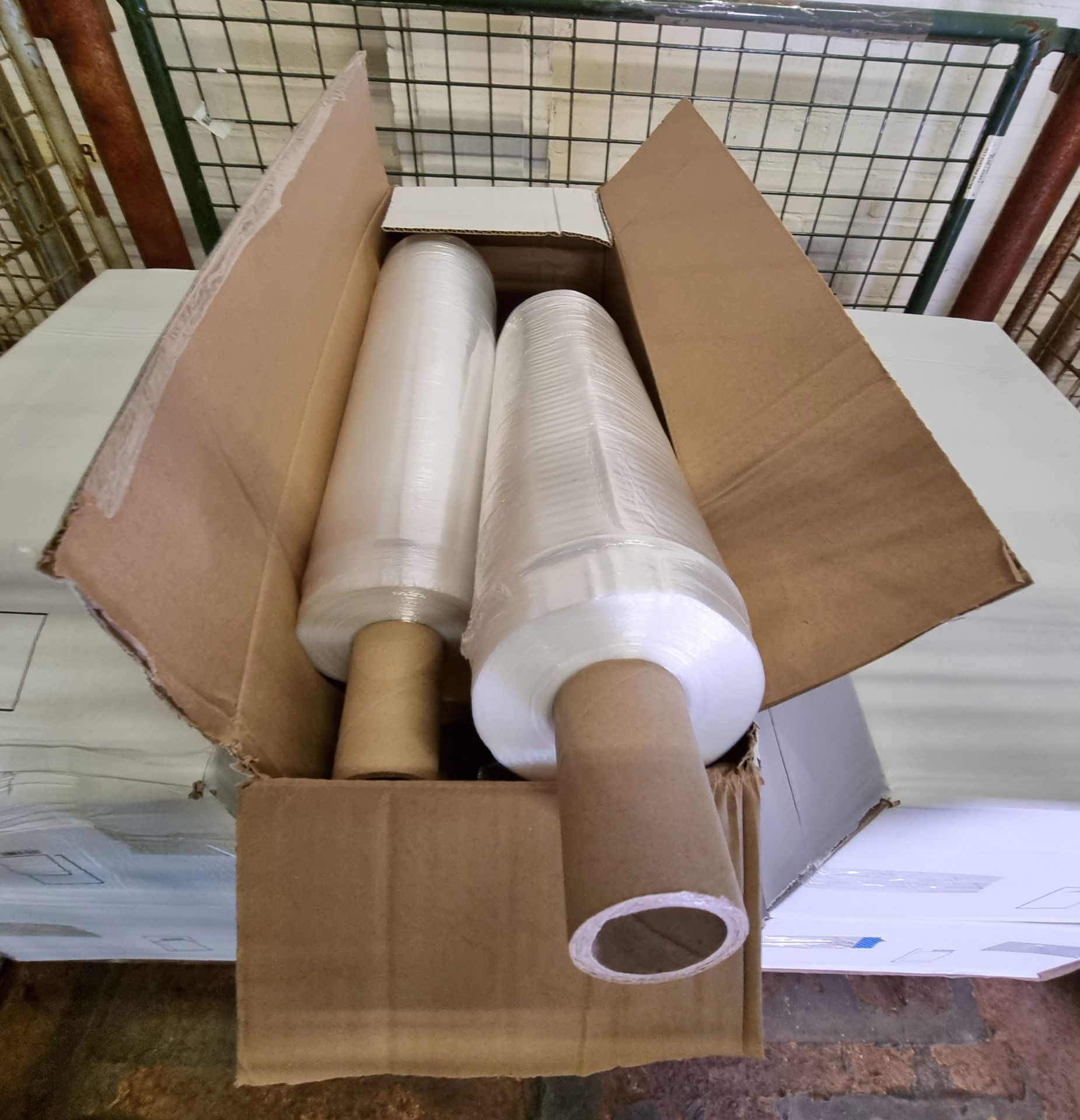 6x boxes of clear pallet wrap - width: 420mm - length: 900m approx - 6 rolls per box - Image 2 of 3