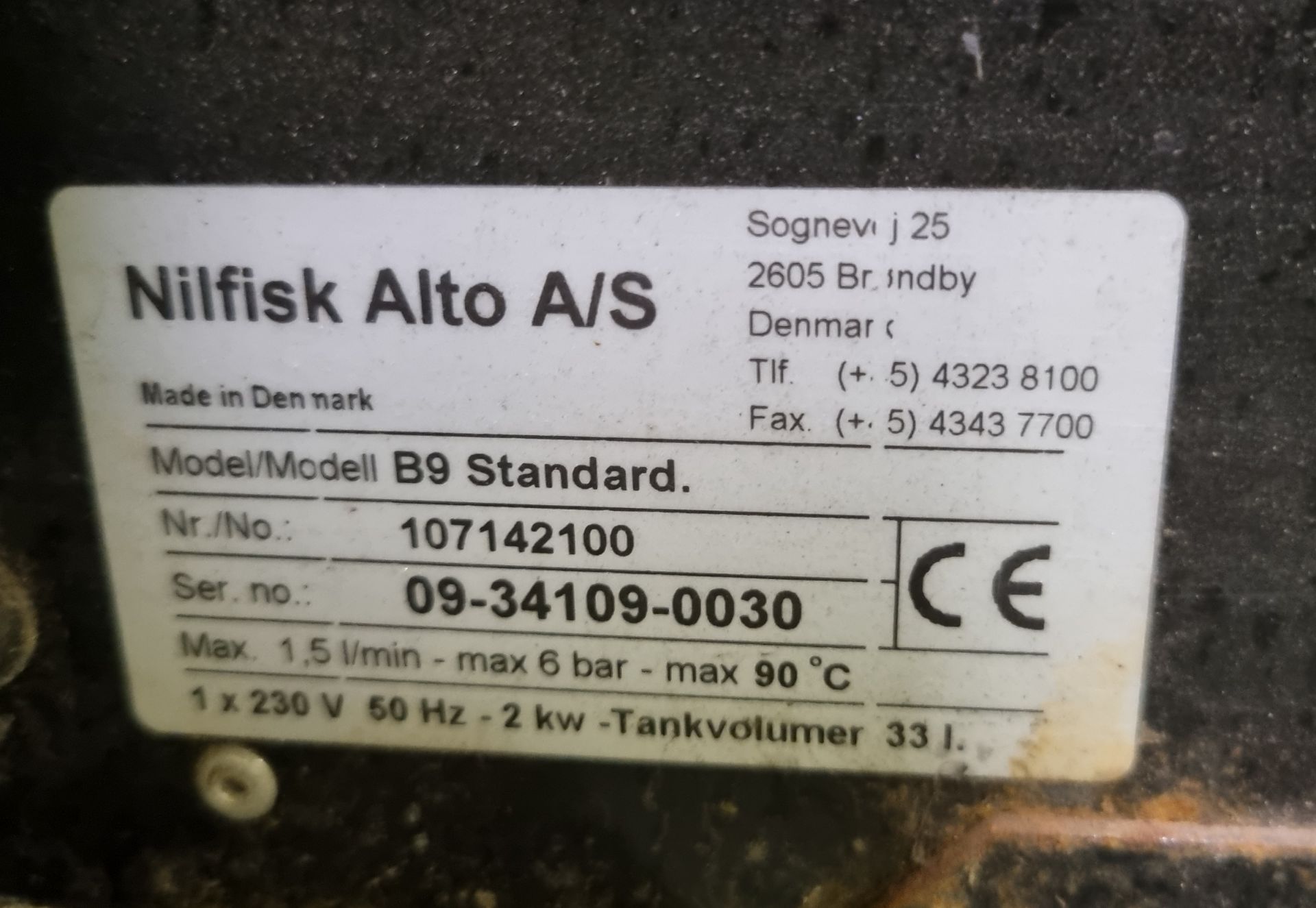 Nilfisk Alto B9 standard hot water pressure washer - Bild 3 aus 6