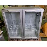 Husky C2H 865 SR back bar cooler - double glass doors - W 900 x D 500 x H 900mm