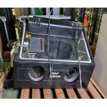 Vapormatt Turbospray 3 solvent cleaning machine with metal frame / stand - L 1300 x W 850 x H 900mm
