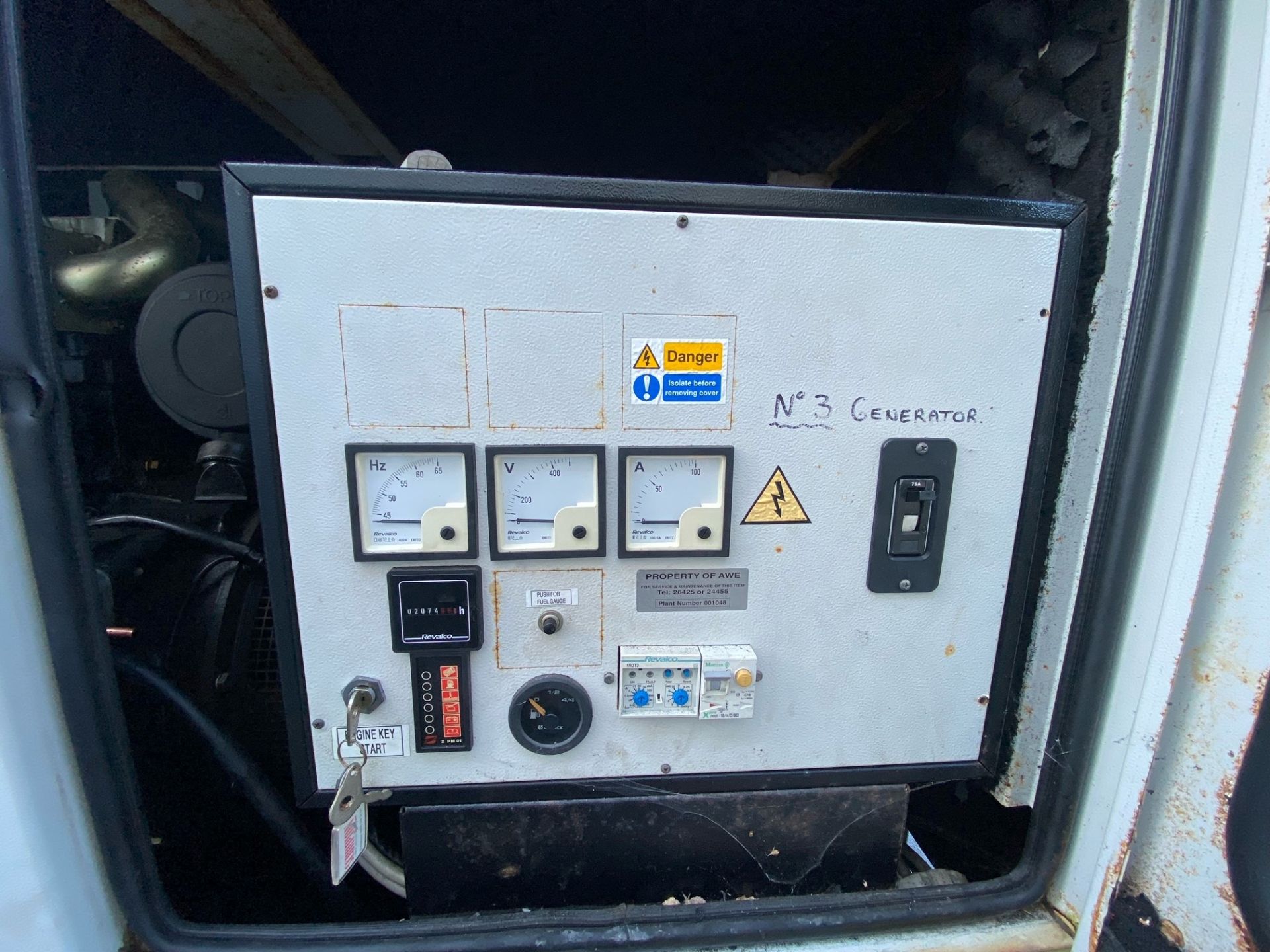 Scorpion DP50 Perkins trailer generator - 50kVA - 40kW - 400V - 50Hz - total hours 2074 - Image 12 of 24