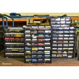 3x Raaco 6 drawer storage chest organisers - W 305 x D 160 x H 420mm, 3x Raaco 36 drawer units