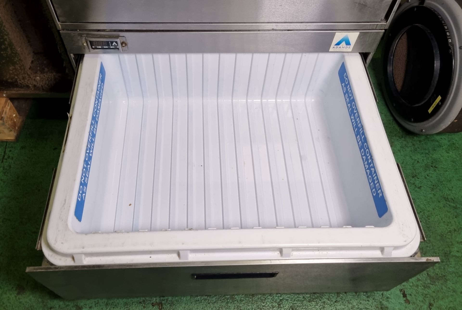 Adande VCR2 st/st undercounter 2-draw freezer unit - W 880 x D 880 x H 900 mm - Image 4 of 5