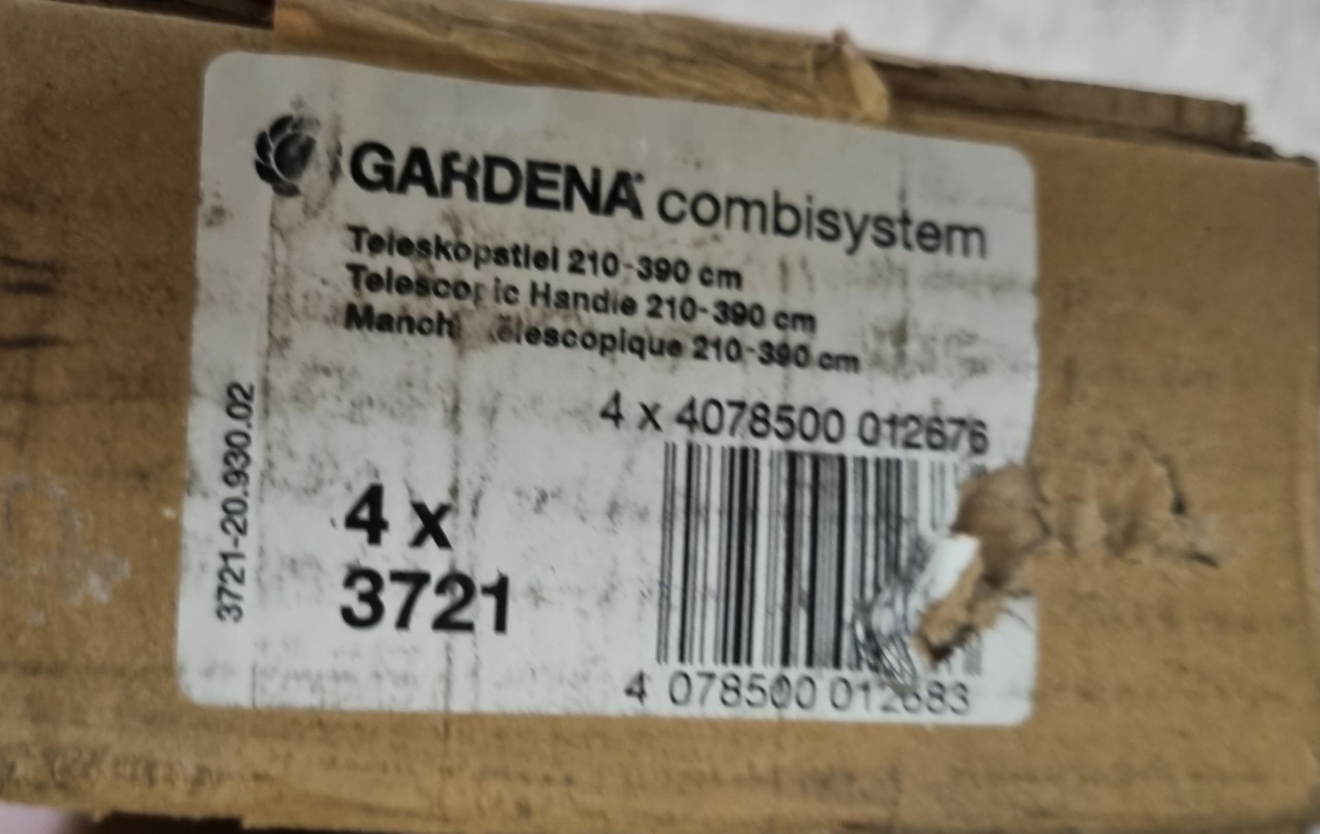 20x Gardena combisystem 210 - 390cm telescopic handles with 3193 hooped draw hoes - Bild 4 aus 6