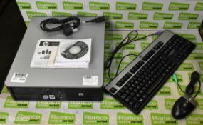 HP Compaq dc7900 small form factor computer with keyboard and mouse - NO HARD DRIVE