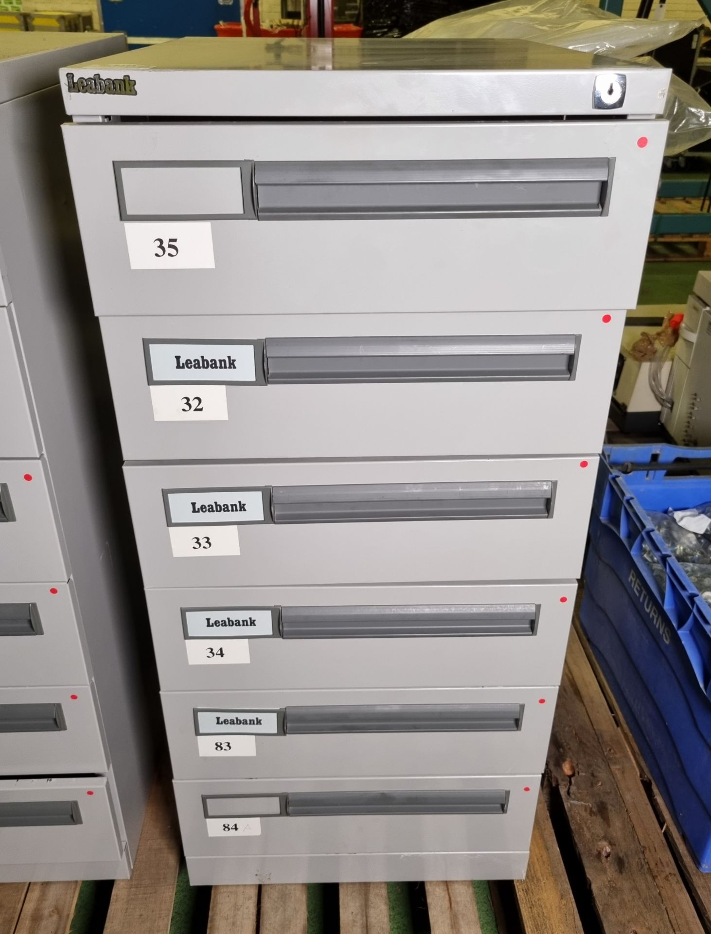 Leabank 6 drawer filing cabinet - W 470 x D 630 x H 1020mm - Image 2 of 3