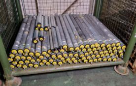 Conveyor belt rollers - mostly 920mm with some mixed size smaller rollers - approx 90